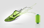 3D Nike Trainers Thread Product Illustration Thumbnail