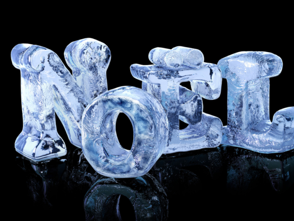 3D Noel Ice Text Illustration Thumbnail