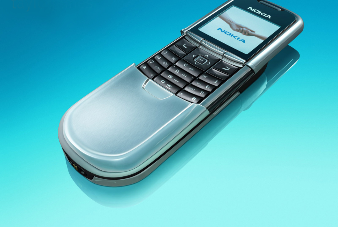 3D Nokia Flip Phone Product Illustration