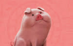 3D Cute Cartoon Pig Creature Illustration Thumbnail