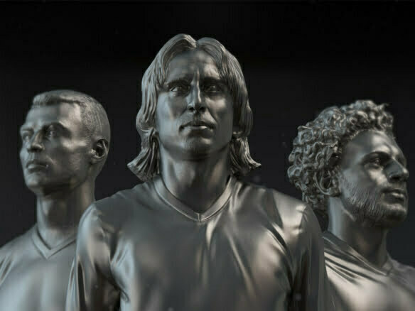 3D Male Football Players Character Illustration Thumbnail