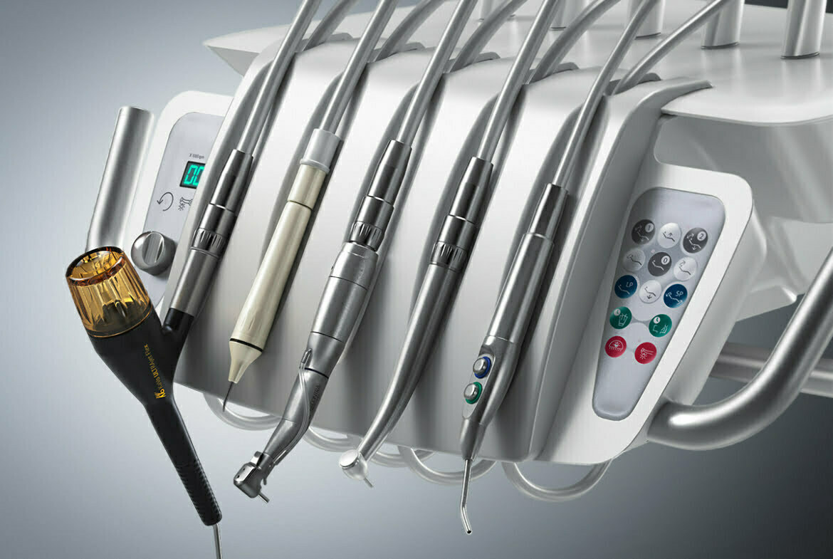 3D Dentist Tool Rack Medical Illustration