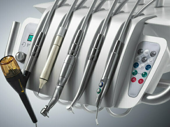 3D Dentist Tool Rack Medical Illustration Thumbnail
