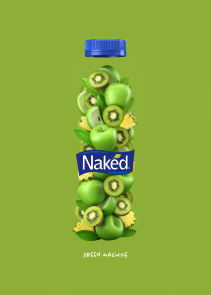 3D Naked Strawberry Drink Illustration - Illustration Agent Website