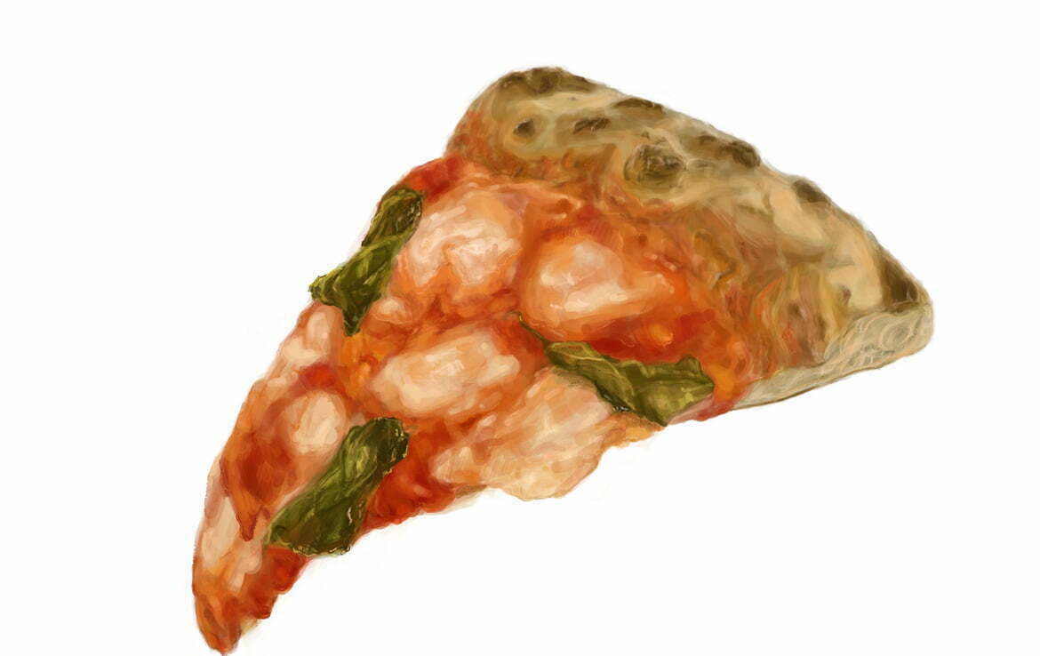 2d Graphic Food Pepperoni Pizza Slice Digital Illustration Illustration Agent