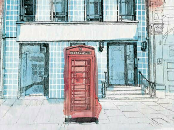 2D Architectural Watercolour Elevation Illustration London