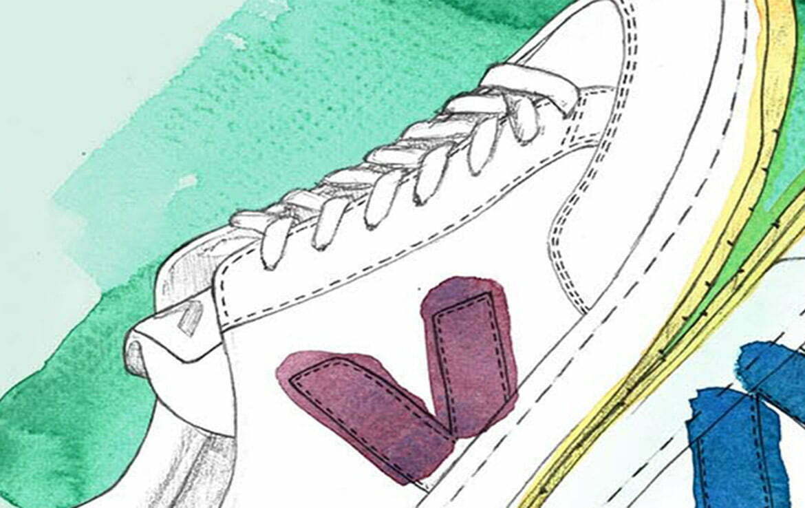2D Brands Illustration Veja Trainers