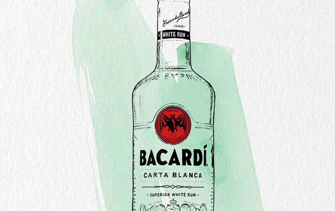 2D Brands Illustration Bottle Drinks Bacardí