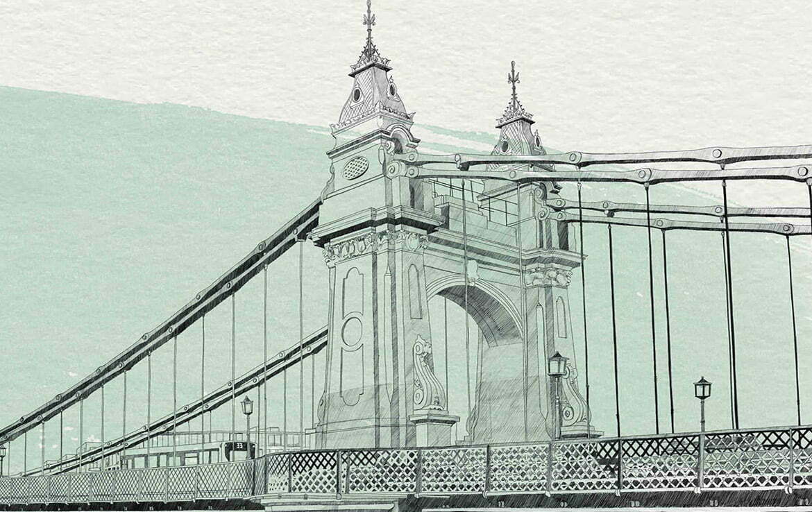 2D Illustration London Watercolour Architecture