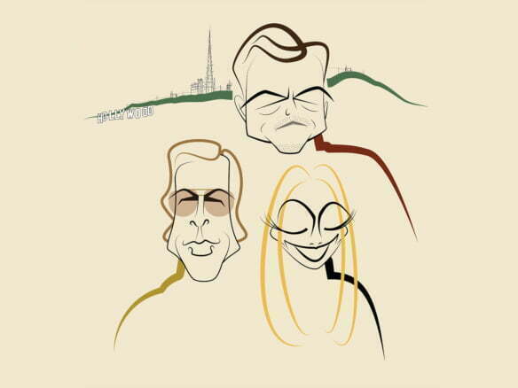 2D Illustration Once Upon a Time in Hollywood