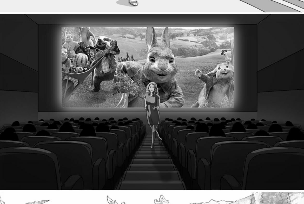 Storyboard for Peter Rabbit Movie Launch TV Campaign