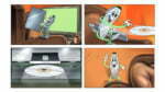 Coloured Illustrated Storyboard for TVC campaign featuring cartoon style character