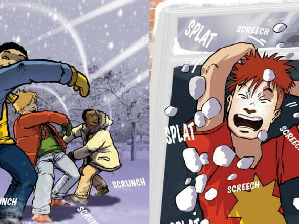 2D Coloured handdrawn cartoon Illustrated storyboard frame created for animated Childs TV series