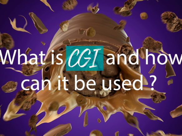 what is cgi banner with cgi chocolate background