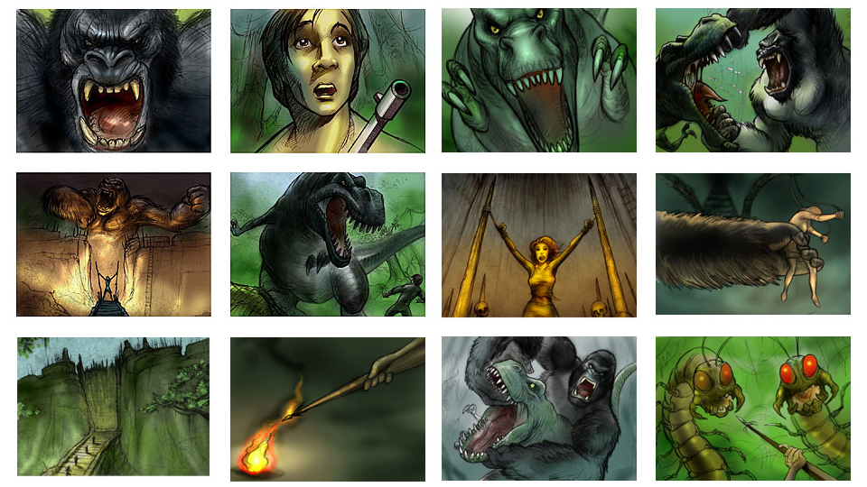 king kong storyboard